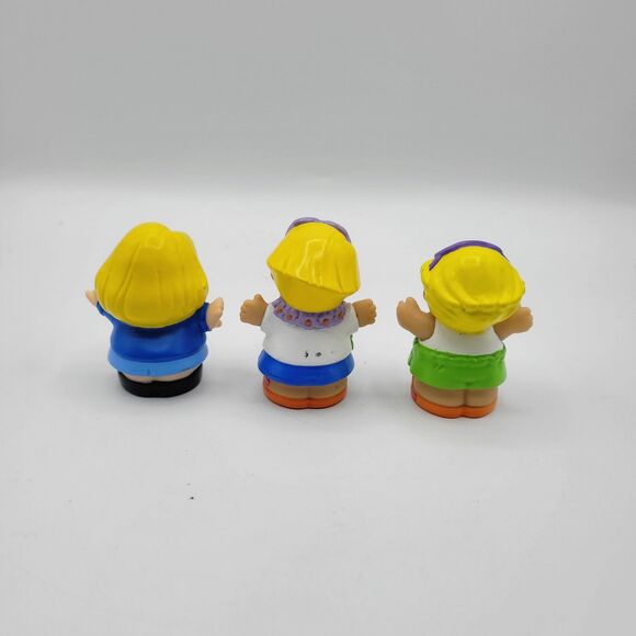 90s Fisher Price Little People Lot 3 Anita Girl Eddie Hawaiian Tourist Swimmer - Picture 4 of 4
